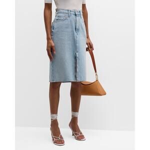 Derek Lam 10 Crosby Cotton Juliet High Rise Denim Skirt Size 24